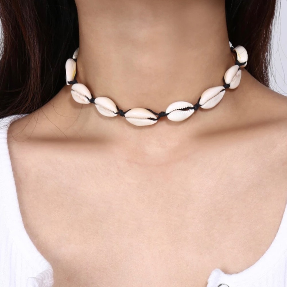 New Cowrie Sea Shell Beach Choker Necklace boho